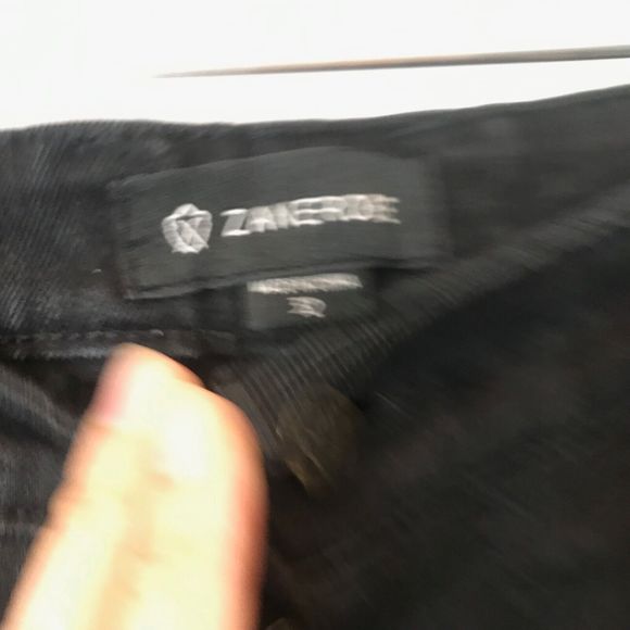 Zanerobe  Slingshot Denimo Black Button Fly Distressed Denim Jogger 32 - Picture 2 of 16